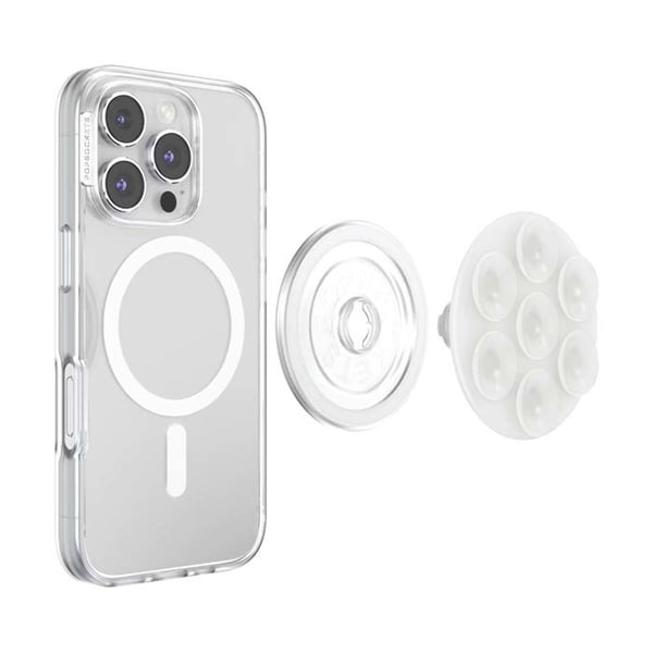 Stöd PopGrip MagSafe för Smartphone Samling Suck-Up PopSockets Transparent