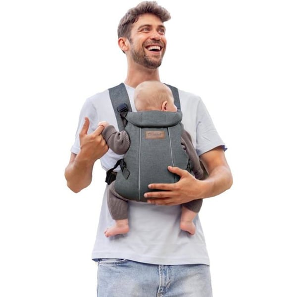 Ergonomisk Bæresele Jané Dual Grå - 3 Positioner, Åndbar og Polstret