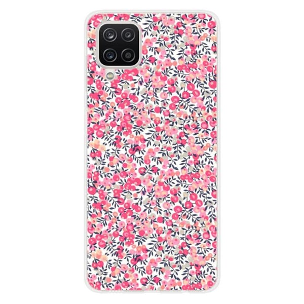1001Coques - Silikonfodral kompatibelt med Samsung Galaxy A12 5G - Liberty Wiltshire Rose-mönster - Originaldesign tryckt i Frankrike