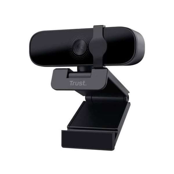 Webcam USB - TRUST - Tanor - Full HD 1080p - Inbyggd mikrofon - Integritetslock - PC/Mac