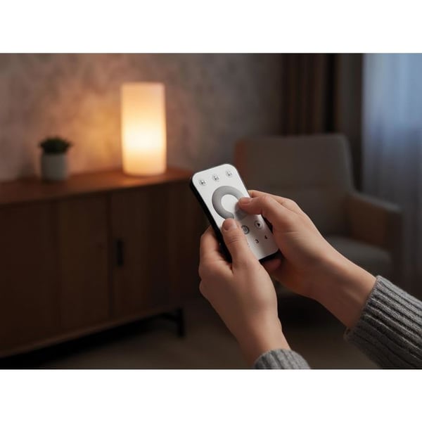 HeySmart RF LED-kontroller, trådlös fjärrkontroll, 4 zoner, 2.4 GHz, dimmer för LED-band 12V 24V, för monokroma LED-band.