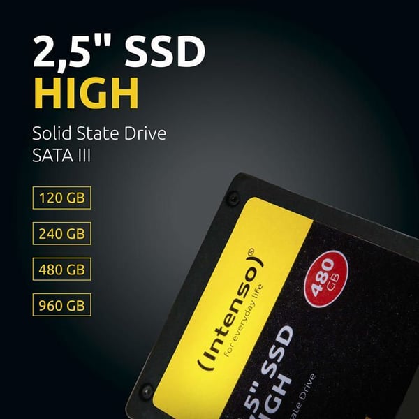 SSD - Intenso - 960 GB - SATA III - 2,5 tum - Högprestanda