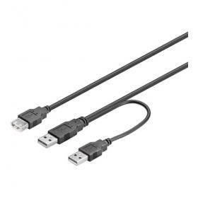 USB A-A strömdatakabel, 0,30m