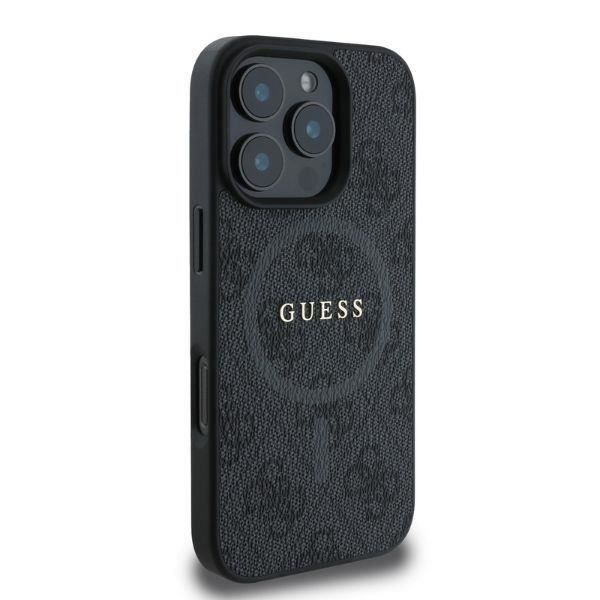Etui - GUESS - 4G Ring Classic Logo - MagSafe - iPhone 16 Pro - Sort