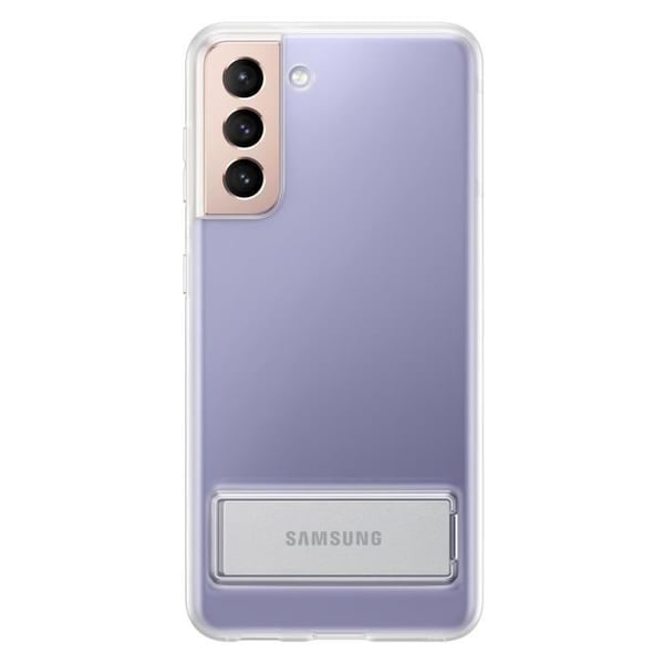 Transparent skal med ställ för smartphone - SAMSUNG - Clear Standing Cover S21 - Kompatibel med Samsung Galaxy S21