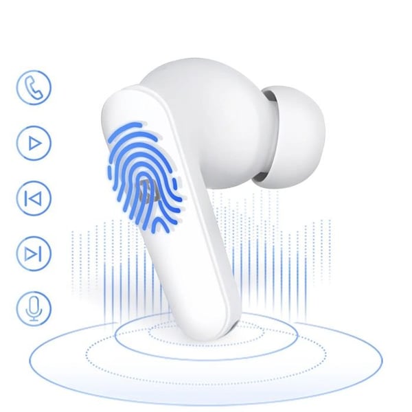 Bluetooth-hörlurar - SWISSTEN - Fokus - Aktiv brusreducering - 35 timmars batteritid - In-ear