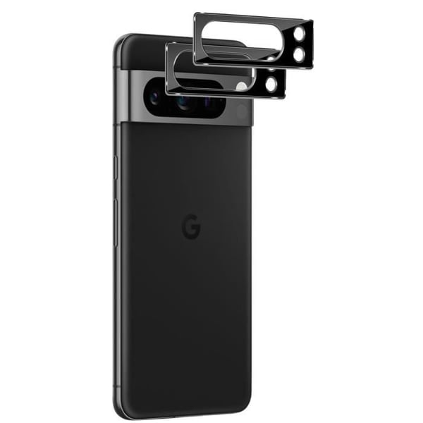 Kameraskydd - Phonillico® - Google Pixel 8 PRO - Paket med 2 - Härdat glas - Repfritt