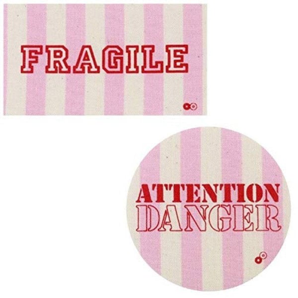 Polka Dot - Värmeöverföringspatchar Fragile Rose 2 stycken