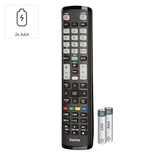 Hama - 00221060 - Universal infraröd TV-fjärrkontroll för 8 enheter med APP-knapp