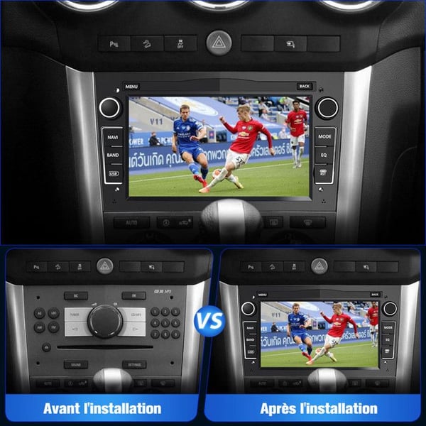 AWESAFE Autoradio Android 13 2Go+32Go til Opel Corsa Vivaro Antara Zafira Astra Meriva 7 '' Touchskærm Carplay Android Auto