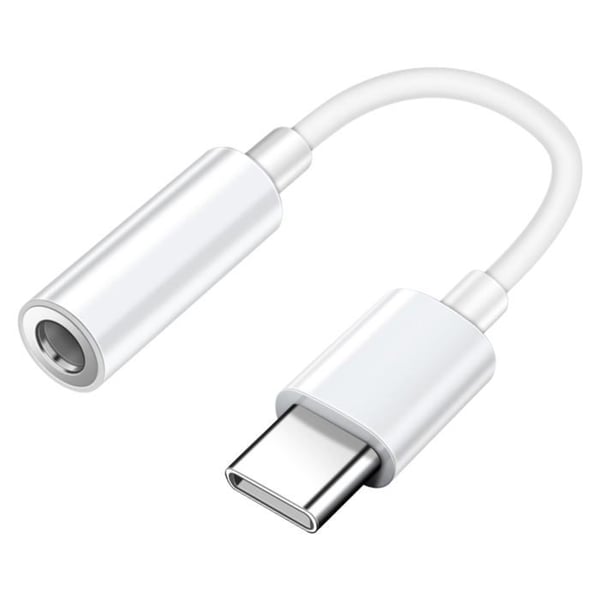 USB C-adapter till jackkontakt - SAMSUNG - GP-TGU023AEAWW - Vit - Ljudöverföring - USB Type-C