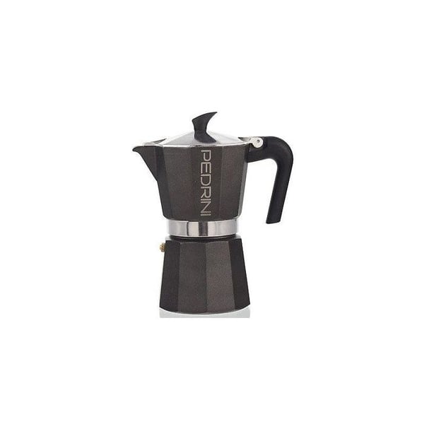 Kaffekanna - PEDRINI - 9114-8 - Aluminium - 6 Koppar - Mörkgrå