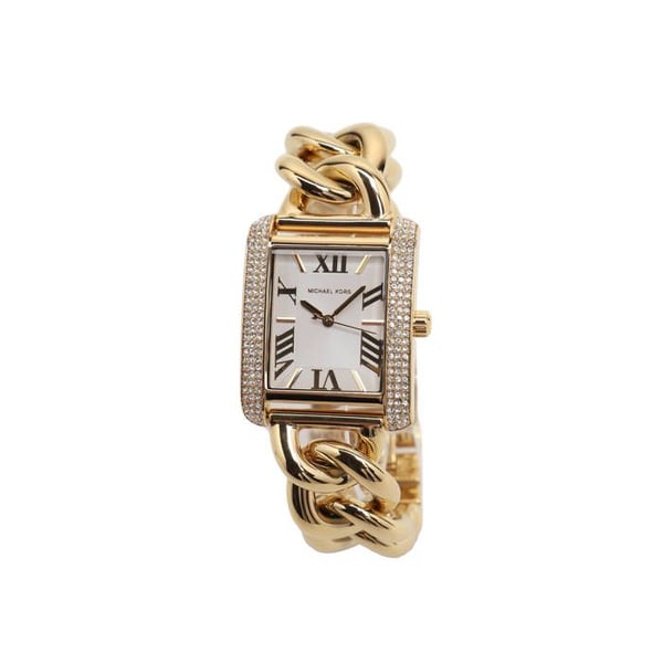 Damklocka - MK7300 - Överdimensionerat hölje 42 mm - Pavedial - Armband i guldstål