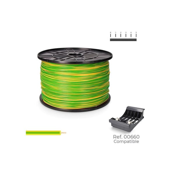 Kabel H07z1-k 2,50 Mm² Tvåfärgad, 400 M. ( Mellanstor Rulle )