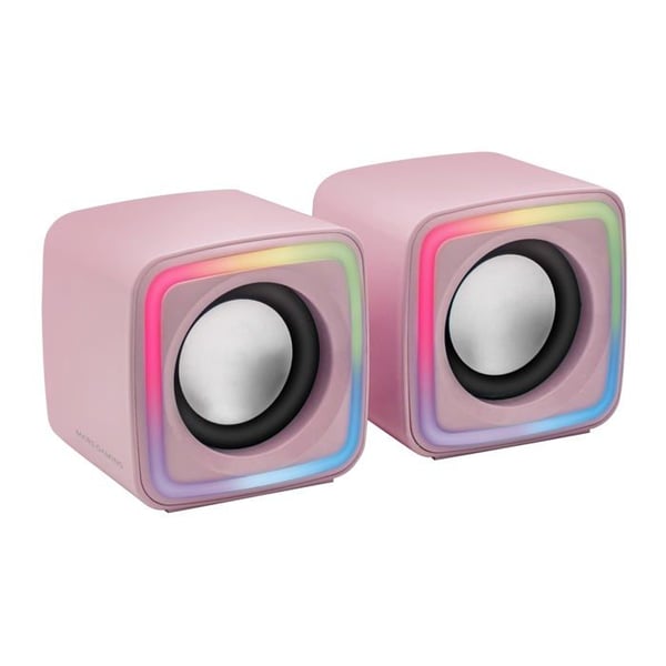 PC-högtalare - Mars Gaming - MSCUBE - 8W - Rosa - Bakgrundsbelyst