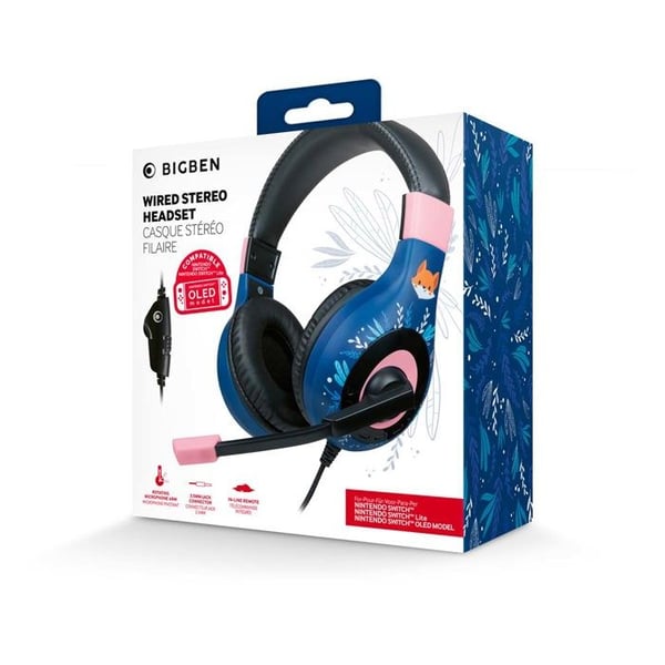 Trådbunden stereoheadset - NACON - Räv - 40 mm - Riktad mikrofon - Bekväm