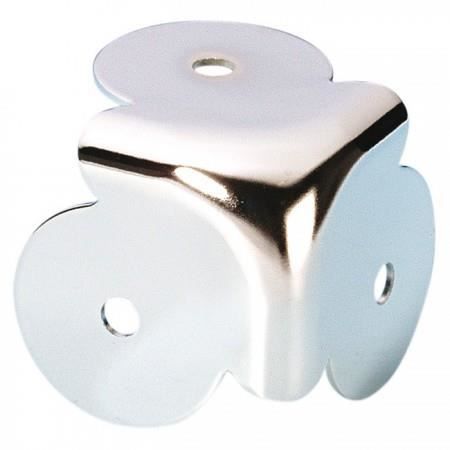 Mynt platt liten modell - ADAM HALL - Krom - Kromstål 0,8 mm - 3 ben - 25 g