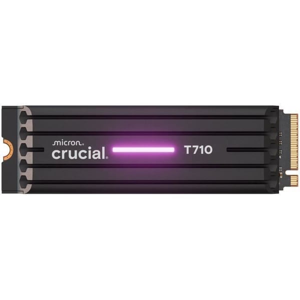 CRUCIAL - intern SSD - T710 - 1 To - med kylfläns - PCIe Gen5 NVMe M.2