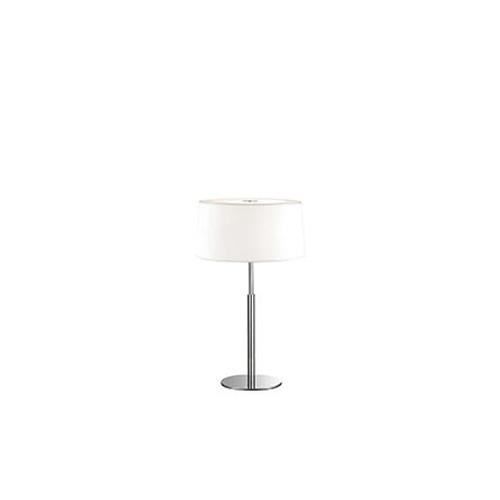 Lampe - Ideal Lux - HILTON TL2 - Vit - Tyg - E14 - 2 glödlampor