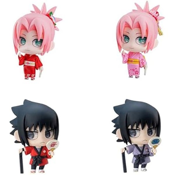 Figurine - MEGAHOUSE - Naruto 10-årsjubileum Petit Chara Land - 10 bitar - PVC - Flerfärgad