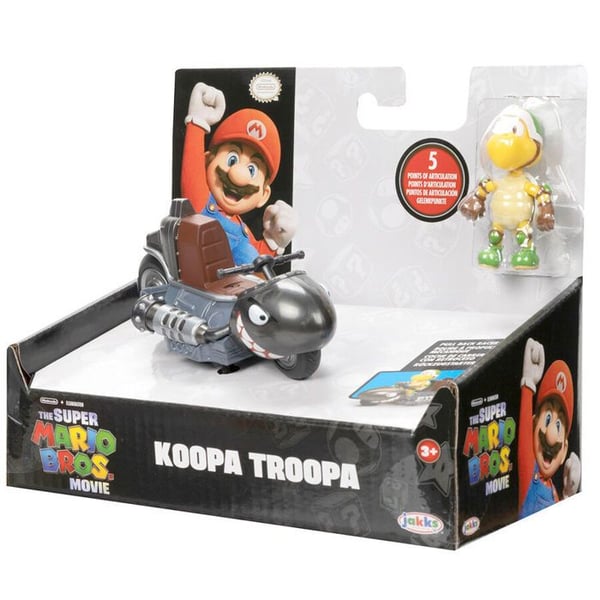 Figurine - Jakks Pacific - Koopa Troopa Kart - Realistiska detaljer - Kvalitetsfinish - För barn