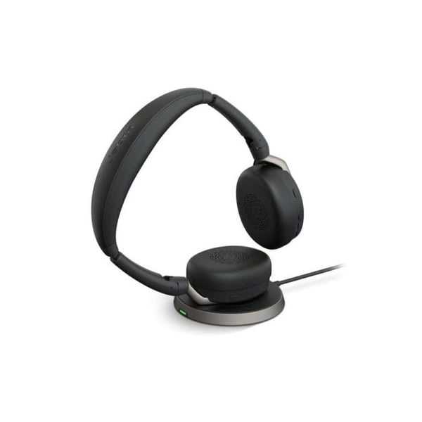 Jabra Evolve2 65 Flex MS Stereo - Headset - on-ear - Bluetooth - trådlöst - aktiv brusreducering - USB-A -