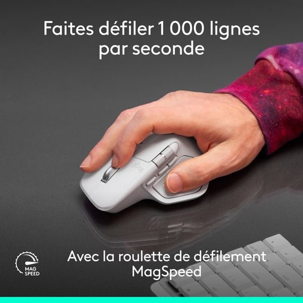 Trådløs mus - Logitech - MX Master 4 til Mac - Ergonomisk - Sort