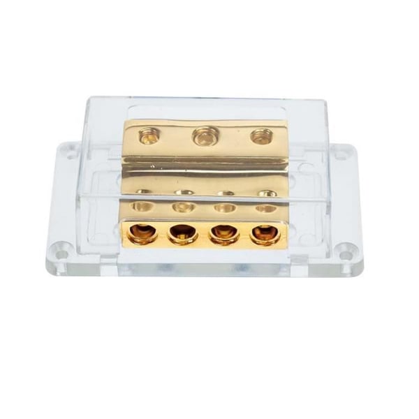 Distributionsblock - ACV - 1x50mm² + 2x20mm² / 4x20mm² - Guld färg - Universell - Elektrisk