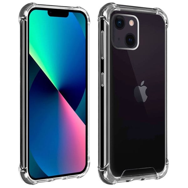 Baksidan - AKASHI - APPLE IPHONE 13 - Transparent - Stötabsorberande - Förstärkta hörn