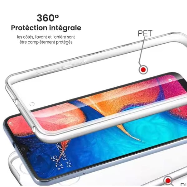 1001Coques - 360° helskal kompatibel med Xiaomi Redmi 10 - Framskydd och baksida - Oförstörbar plast