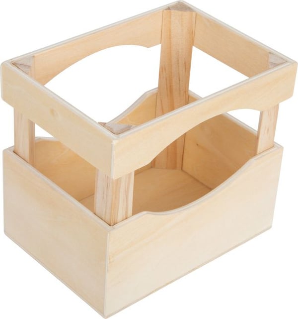 Dryckesbox - Small Foot - Flerfärgad - 6 träflaskor - Dimensioner 14x10x12 cm - För barn