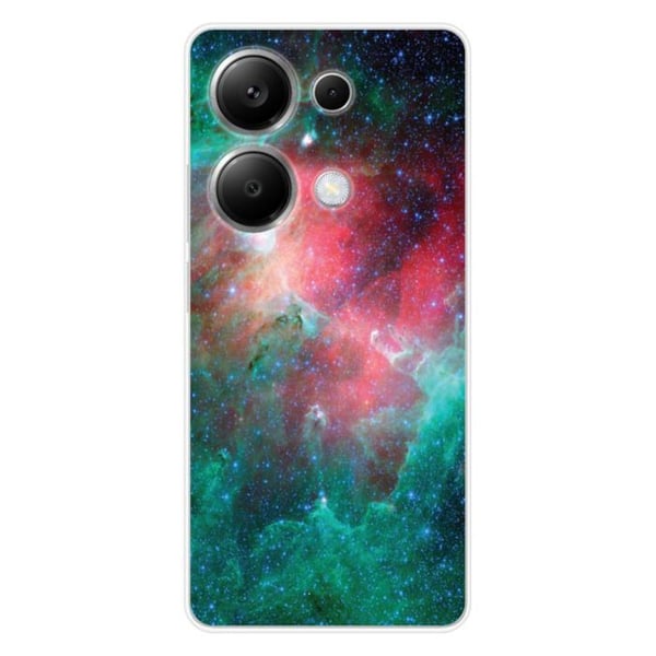 Siliconefodral med tryck kompatibelt med Xiaomi Redmi Note 13 Pro 4G Nebula