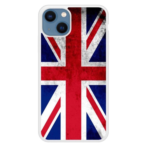 Förstärkt silikonskal med tryck kompatibelt med Apple iPhone 13 Englands flagga