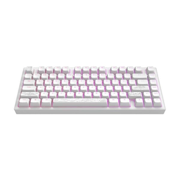 Mekaniskt tangentbord - DARK PROJECT - ALU Terra Nostra - Vit - Hållbar PBT - Programvarupersonalisering
