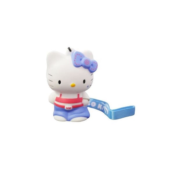 Ljusfigur med Teknofun Hello Kitty Hip Hop-dragningsrem 8 cm