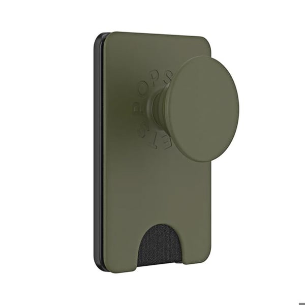 Support PopWallet MagSafe för Smartphone med Inbyggd Kortficka PopSockets Grön