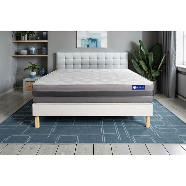 Sängset Madrass Sängbotten 160x200 cm - Vit Sängbotten (i kit) - Actiflex Relax