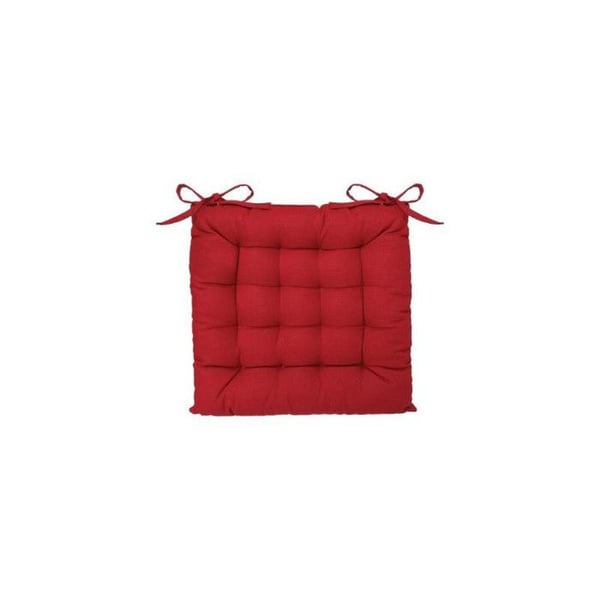 Stolsdyna med knutar 38 x 38 cm Atmosphéra - Röd