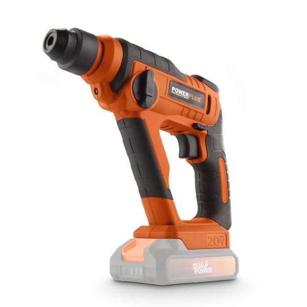 Sladdlös borrhammare - DUAL POWER - POWDP15600 - 1,3J SDS-Plus - Levereras utan batteri eller laddare