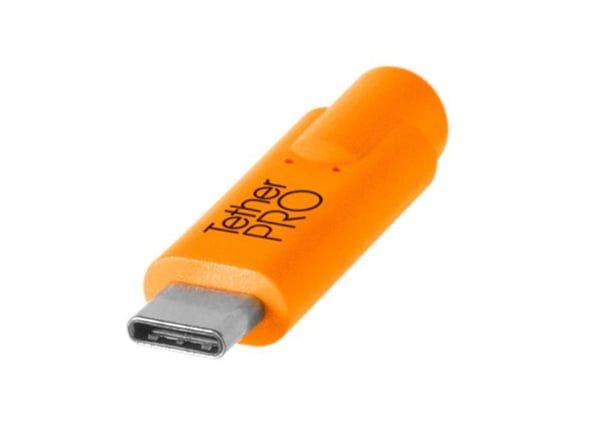 TETHER TOOLS USB-C till mini USB B 2.0 5-pinnar TetherPro CUC2415 - Orange 4.60m