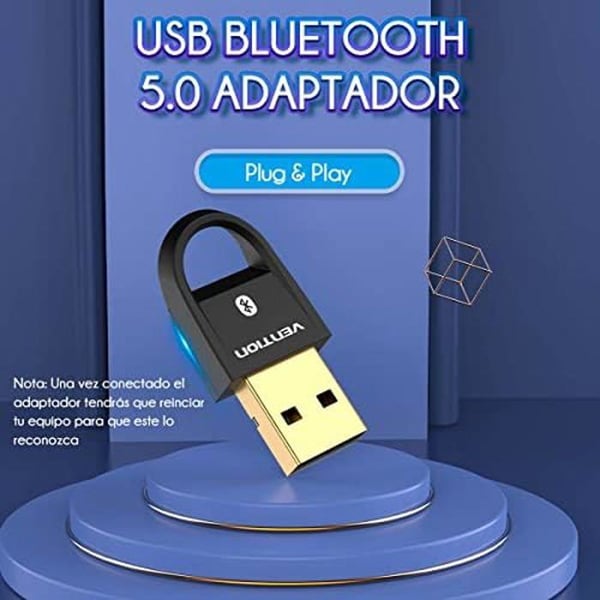 VENTION Bluetooth 5.0 USB Adapter - Svart