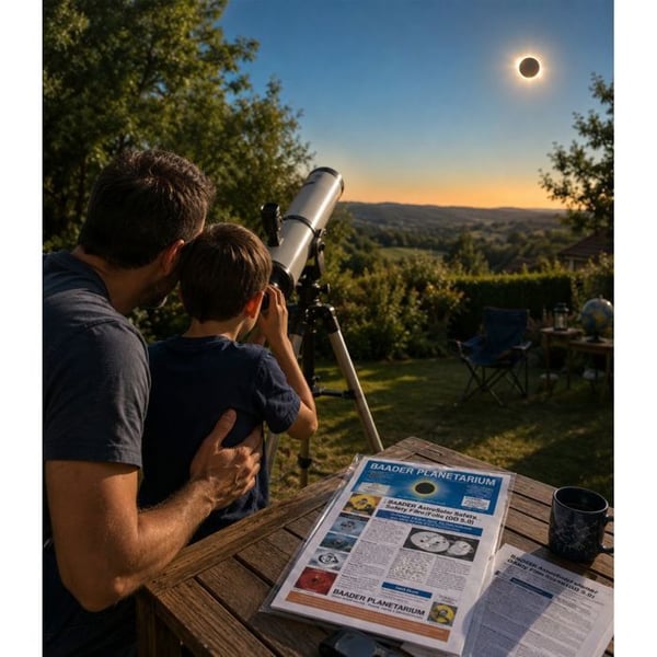 A4 visuellt AstroSolar-ark - BAADER PLANETARIUM - densitet 5 - säker observation av solen