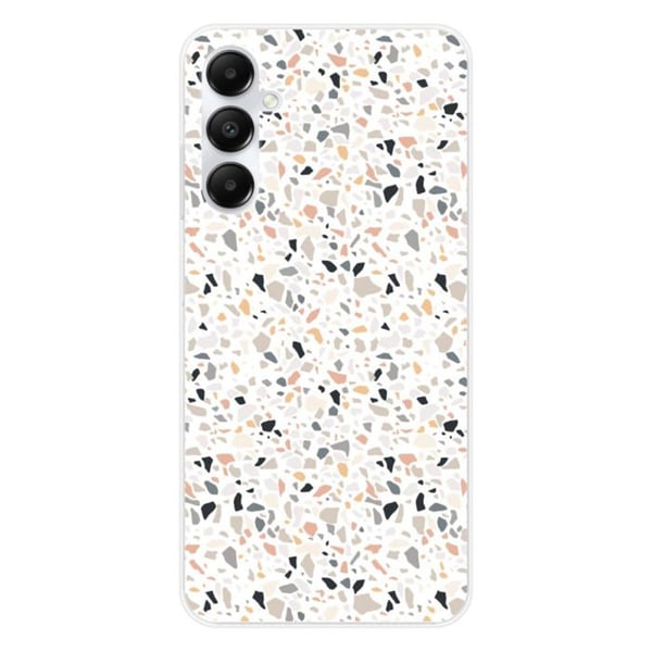 Tryckt silikonfodral som är kompatibelt med Samsung Galaxy A25 Terrazzo färg