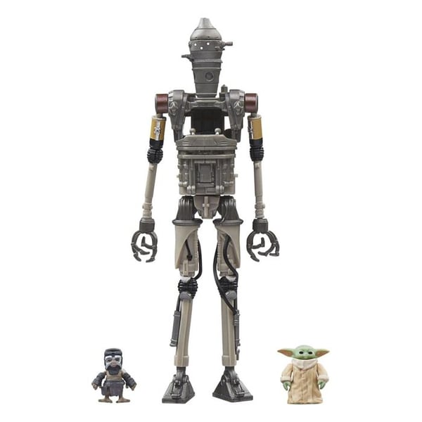 Hasbro - Star Wars: The Mandalorian Vintage Collection - Pack med 3 figurer IG-12, Grogu & Anzellan 10 cm