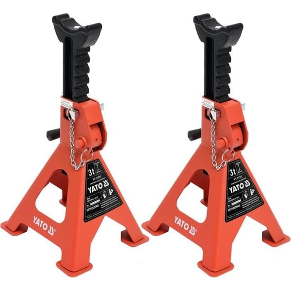 Justerbart bilstöd - TRIZERATOP - 3000 kg - Set med 2 delar - 280-420 mm - Stål