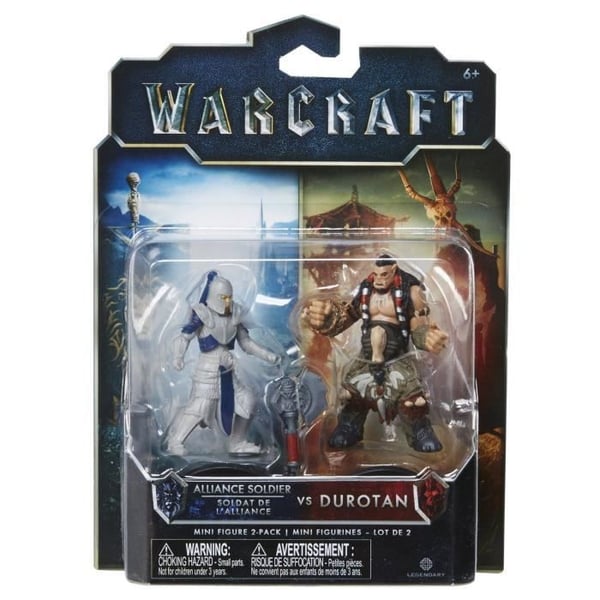 World Of Warcraft Mini Figur 2 Pack ALLIANCE SOLDIER VS DUROTAN