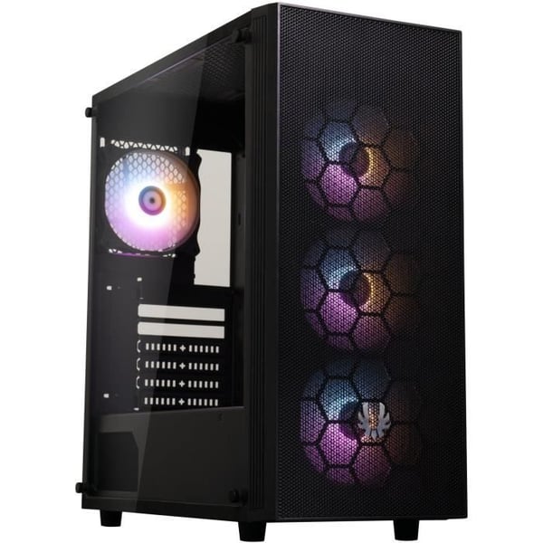 PC-fodral - BITFENIX - Hades FRGB (svart) - Medium tower - E-ATX-format - Utan strömförsörjning
