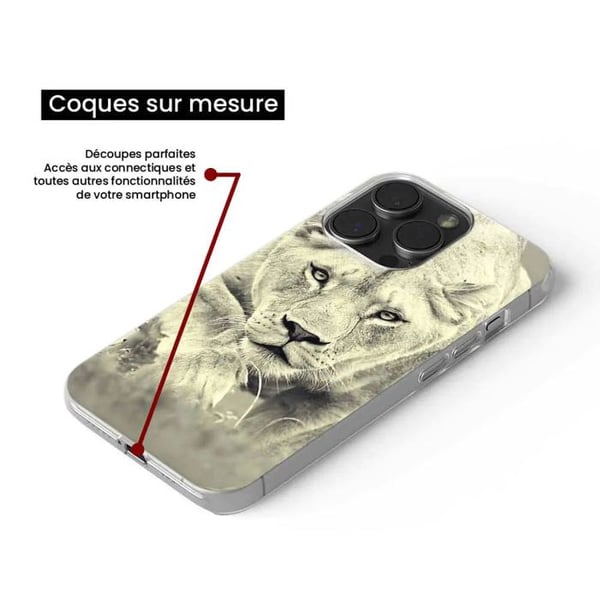 Siliconefodral - Kompatibel med Apple iPhone 14 - lejon design