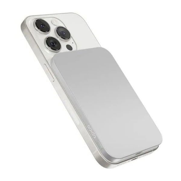 Powerbank - EPICO - UltraPack EM31 - 3000 mAh - Silver - Trådlös MagSafe-laddning