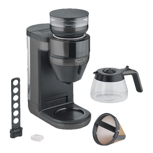 Filterkaffemaskin - FILKA - KA 4849 - Inox - Svart - 2 års garanti